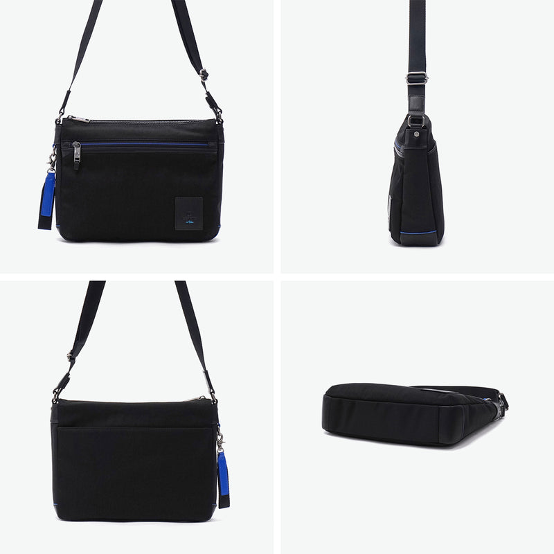 ランバン オン ブルー ショルダーバッグ メンズ レディース ブランド 軽量 LANVIN en Bleu ショルダー バッグ 斜めがけ 小さめ 撥水 大人 ナイロン B5 カジュアル 横型 おしゃれ リール 530112
