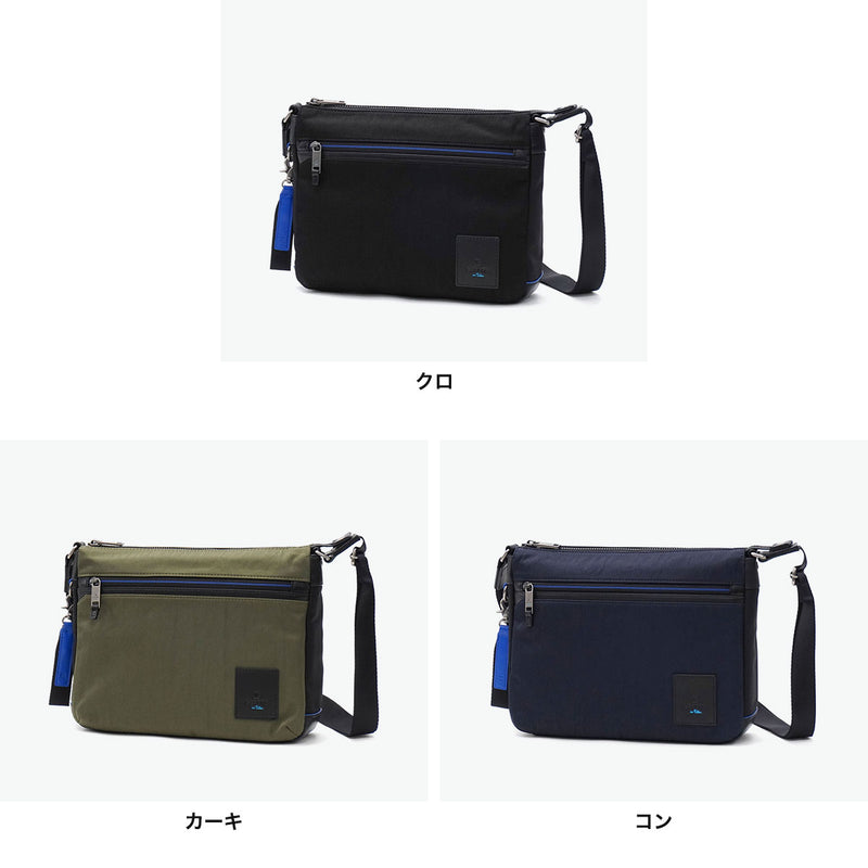 ランバン オン ブルー ショルダーバッグ メンズ レディース ブランド 軽量 LANVIN en Bleu ショルダー バッグ 斜めがけ 小さめ 撥水 大人 ナイロン B5 カジュアル 横型 おしゃれ リール 530112