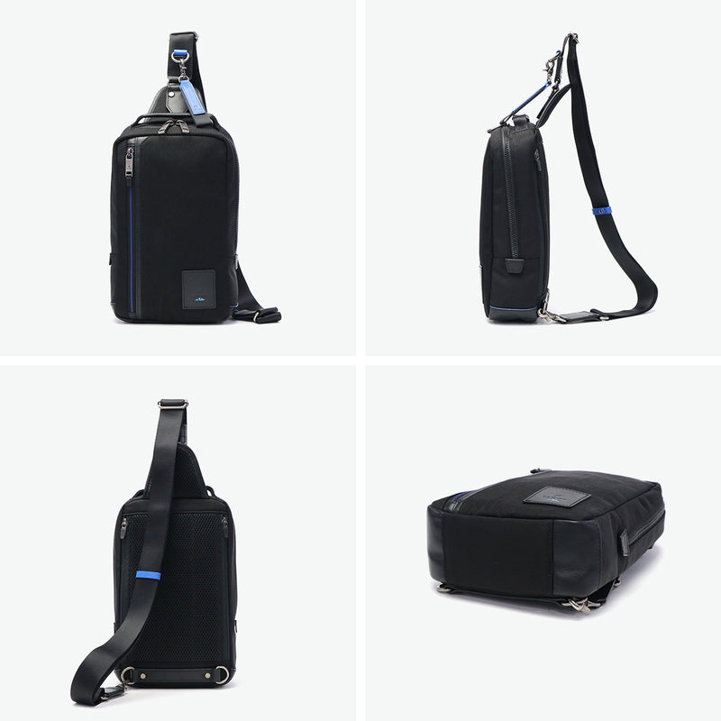 ランバン オン ブルー ボディバッグ メンズ ブランド 縦型 軽量 おしゃれ LANVIN en Bleu ワンショルダーバッグ 斜めがけ ショルダー ナイロン カジュアル きれいめ シンプル 大人 上品 撥水 A5 リール 530911