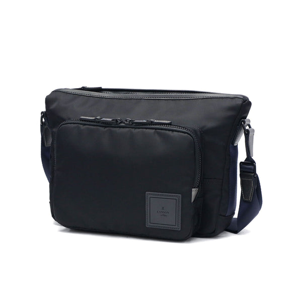 ランバン オン ブルー ショルダーバッグ メンズ レディース ブランド 軽量 LANVIN en Bleu バッグ 斜めがけ 小さめ 防水 大人 ナイロン B5 横型 カジュアル おしゃれ ファスナー付き ショート 541102
