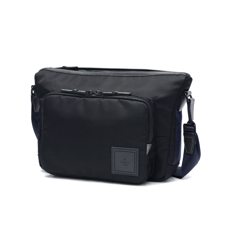 ランバン オン ブルー ショルダーバッグ メンズ レディース ブランド 軽量 LANVIN en Bleu バッグ 斜めがけ 小さめ 防水 大人 ナイロン B5 横型 カジュアル おしゃれ ファスナー付き ショート 541102
