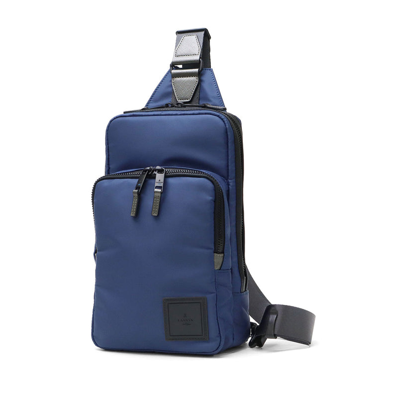 ランバン オン ブルー ボディバッグ メンズ レディース LANVIN en Bleu バッグ ブランド 小さめ 斜めがけ ナイロン 防水 縦型 ショート ワンショルダー 541901