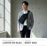 ランバン オン ブルー ボディバッグ メンズ レディース LANVIN en Bleu バッグ ブランド 小さめ 斜めがけ ナイロン 防水 縦型 ショート ワンショルダー 541901