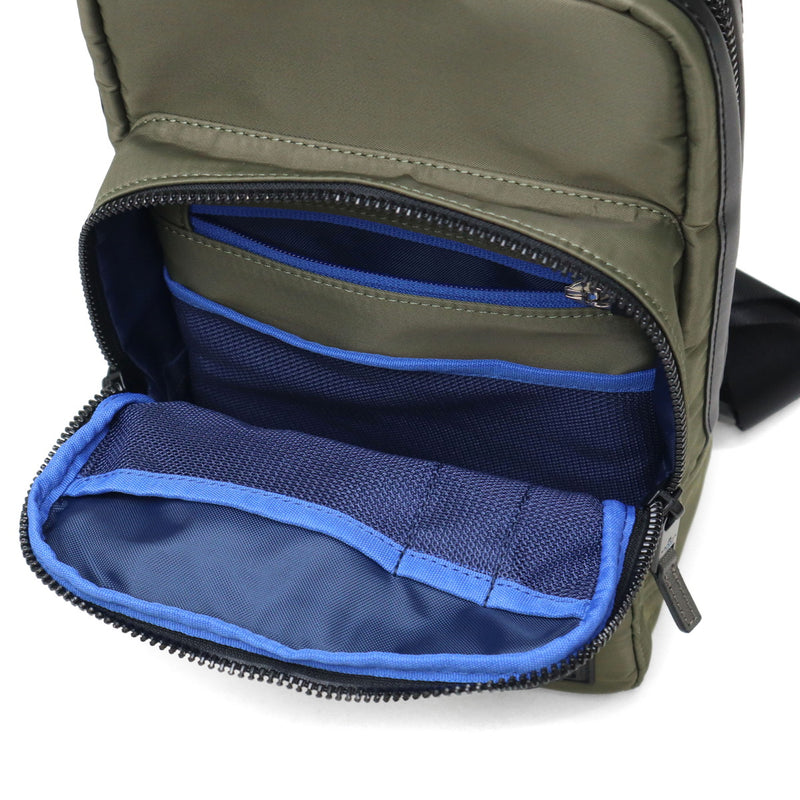 ランバン オン ブルー ボディバッグ メンズ レディース LANVIN en Bleu バッグ ブランド 小さめ 斜めがけ ナイロン 防水 縦型 ショート ワンショルダー 541901