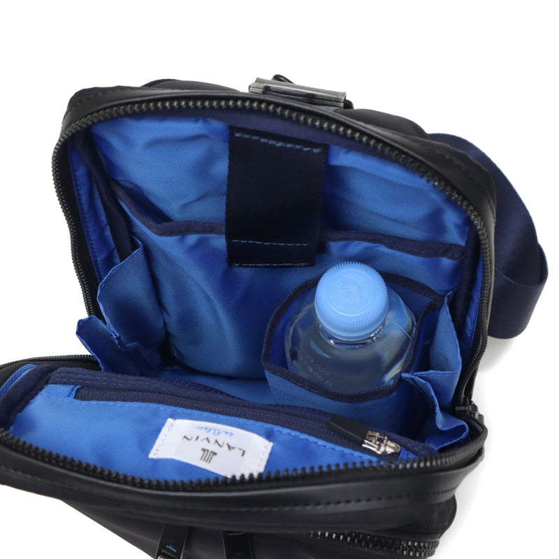 ランバン オン ブルー ボディバッグ メンズ レディース LANVIN en Bleu バッグ ブランド 小さめ 斜めがけ ナイロン 防水 縦型 ショート ワンショルダー 541901