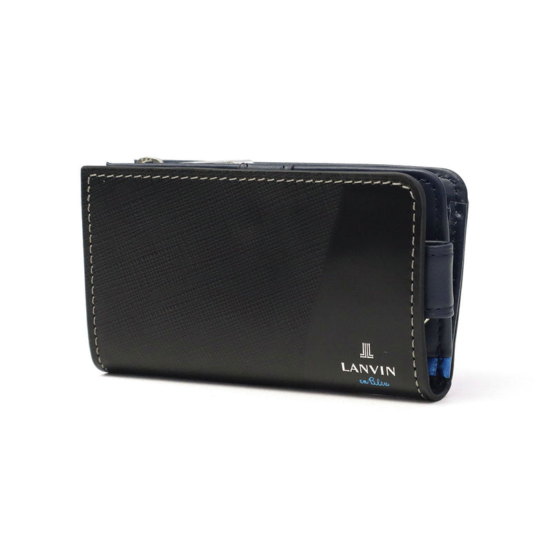 Lanvin On Blue Key Case for Men Smart Key Leather Brand Lanvin en Bleu Coin Purse Coin Purse 카드가있는 5 라인 코인 케이스 소형 간단한 슬림 키 경량 부분 555611