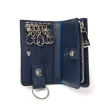 Lanvin On Blue Key Case for Men Smart Key Leather Brand Lanvin en Bleu Coin Purse Coin Purse 카드가있는 5 라인 코인 케이스 소형 간단한 슬림 키 경량 부분 555611