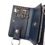 Lanvin On Blue Key Case for Men Smart Key Leather Brand Lanvin en Bleu Coin Purse Coin Purse 카드가있는 5 라인 코인 케이스 소형 간단한 슬림 키 경량 부분 555611