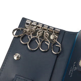Lanvin On Blue Key Case for Men Smart Key Leather Brand Lanvin en Bleu Coin Purse Coin Purse 카드가있는 5 라인 코인 케이스 소형 간단한 슬림 키 경량 부분 555611