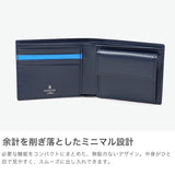 Lanvin on Blue Wallet Men's Compact LANVIN en Bleu Two-fold Bifold Brand Genuine Leather Cowhide Leather Small Small Wallet Wallet Simple Logo Adult Elegant Stylish Partial 555613