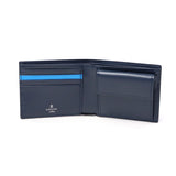 Lanvin on Blue Wallet Men's Compact LANVIN en Bleu Two-fold Bifold Brand Genuine Leather Cowhide Leather Small Small Wallet Wallet Simple Logo Adult Elegant Stylish Partial 555613