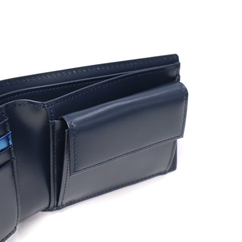 Lanvin on Blue Wallet Men's Compact LANVIN en Bleu Two-fold Bifold Brand Genuine Leather Cowhide Leather Small Small Wallet Wallet Simple Logo Adult Elegant Stylish Partial 555613