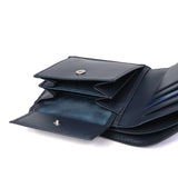 Lanvin on Blue Wallet Men's Compact LANVIN en Bleu Two-fold Bifold Brand Genuine Leather Cowhide Leather Small Small Wallet Wallet Simple Logo Adult Elegant Stylish Partial 555613