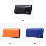 Lanvin di Lanvin Long Long Lanvin en Bleu Kulit Tulen Kulit Tipis Dompet Tipis Kapasiti Besar Penutup Dewasa Dewasa Mudah Elegant Elegant Long Card Card Coin Parse Parse 555615