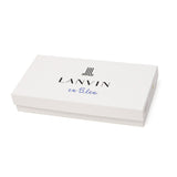 Lanvin di Lanvin Long Long Lanvin en Bleu Kulit Tulen Kulit Tipis Dompet Tipis Kapasiti Besar Penutup Dewasa Dewasa Mudah Elegant Elegant Long Card Card Coin Parse Parse 555615