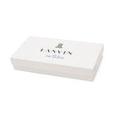 蓝长钱包男士LANVIN en Bleu圆拉链真皮皮革品牌大容量成人简单时尚优雅长钱包卡存储零钱包 钱包皮革钱包穿孔555616