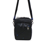 LANVIN on蓝色挎包男士品牌LANVIN en Bleu斜挎帅气成人轻量小立式真皮包聚酯尼龙斜挎包A5 防水日本制男士拉娜557101