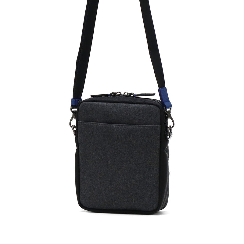LANVIN on蓝色挎包男士品牌LANVIN en Bleu斜挎帅气成人轻量小立式真皮包聚酯尼龙斜挎包A5 防水日本制男士拉娜557101