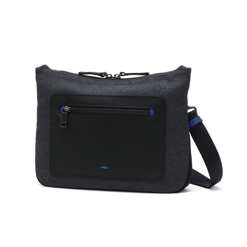 Lanvin在男士藍色肩膀上的Lanvin品牌Lanvin en Bleu crossbody涼爽的成人輕巧的小型皮革皮包polyester尼龍板袋a5驅蚊劑在日本男士lana 557102