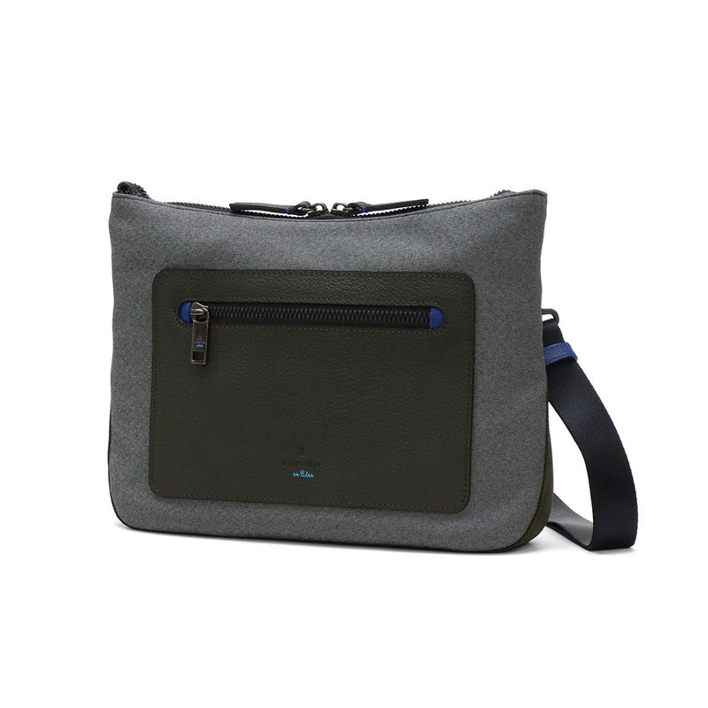 Lanvin在男士藍色肩膀上的Lanvin品牌Lanvin en Bleu crossbody涼爽的成人輕巧的小型皮革皮包polyester尼龍板袋a5驅蚊劑在日本男士lana 557102