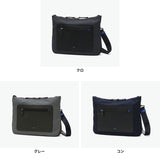 LANVIN on蓝色挎包男士品牌LANVIN en Bleu斜挎帅气成人轻量小真皮皮革包聚酯尼龙斜挎包A5防水 日本制造男性拉纳557102