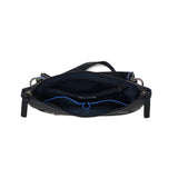 LANVIN on蓝色挎包男士品牌LANVIN en Bleu斜挎帅气成人轻量小真皮皮革包聚酯尼龙斜挎包A5防水 日本制造男性拉纳557102