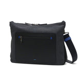 Lanvin在藍色肩膀上的男士品牌lanvin en bleu crossbody涼爽的成人輕巧的真皮尼龍板袋a4驅蟲劑時尚的日本男士lana 557103