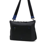 LANVIN on蓝色挎包男士品牌LANVIN en Bleu斜挎帅气成人轻量真皮皮革包聚酯尼龙斜挎包A4防水 时尚日本制男士拉娜557103