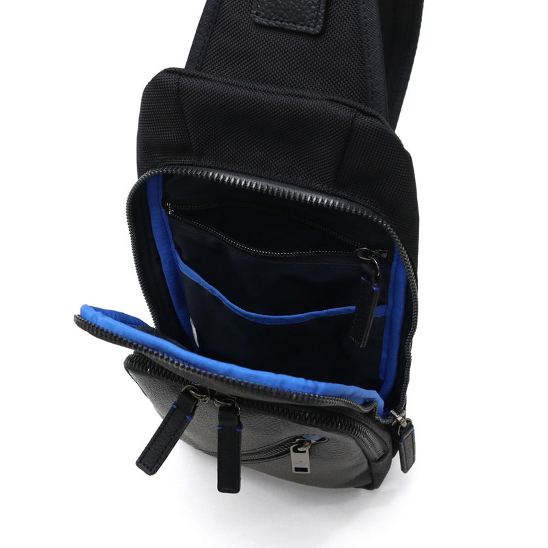 ランバン オン ブルー ボディバッグ メンズ ブランド LANVIN en Bleu 小さめ 斜めがけ ブランド 大人 軽量 本革 革 レザー バッグ ポリエステル ナイロン 斜めがけバッグ 撥水 おしゃれ 日本製 男性 ラナ 557901
