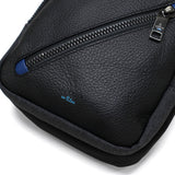 ランバン オン ブルー ボディバッグ メンズ ブランド LANVIN en Bleu 小さめ 斜めがけ ブランド 大人 軽量 本革 革 レザー バッグ ポリエステル ナイロン 斜めがけバッグ 撥水 おしゃれ 日本製 男性 ラナ 557901