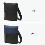 ランバン オン ブルー ショルダーバッグ メンズ 斜めがけバッグ おしゃれ LANVIN en Bleu ショルダー バッグ ブランド 小さめ 本革 革 レザー 斜めがけ 大人 軽量 軽い 青 黒 ブラック A5 フェリチタ 574101