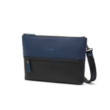 ランバン オン ブルー ショルダーバッグ メンズ 斜めがけバッグ おしゃれ LANVIN en Bleu クラッチバッグ ブランド 小さめ 本革 革 レザー 斜めがけ 大人 軽量 軽い 青 黒 ブラック B5 2WAY フェリチタ 574102