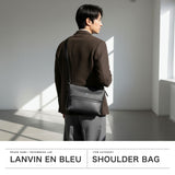 ランバン オン ブルー ショルダーバッグ メンズ 斜めがけバッグ おしゃれ LANVIN en Bleu クラッチバッグ ブランド 小さめ 本革 革 レザー 斜めがけ 大人 軽量 軽い 青 黒 ブラック B5 2WAY フェリチタ 574102