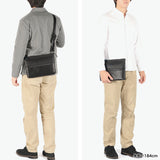 ランバン オン ブルー ショルダーバッグ メンズ 斜めがけバッグ おしゃれ LANVIN en Bleu クラッチバッグ ブランド 小さめ 本革 革 レザー 斜めがけ 大人 軽量 軽い 青 黒 ブラック B5 2WAY フェリチタ 574102