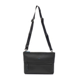 ランバン オン ブルー ショルダーバッグ メンズ 斜めがけバッグ おしゃれ LANVIN en Bleu クラッチバッグ ブランド 小さめ 本革 革 レザー 斜めがけ 大人 軽量 軽い 青 黒 ブラック B5 2WAY フェリチタ 574102