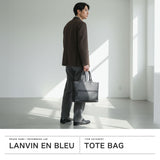 ランバン オン ブルー トートバッグ メンズ 大きめ A4 B4 ファスナー付き LANVIN en Bleu トート バッグ 革 カジュアル ブランド 本革 ビジネス レザー おしゃれ 軽い 軽量 旅行 横 横型 自立 フェリチタ 574701