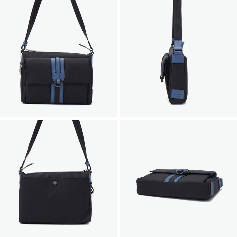 ランバン オン ブルー ショルダーバッグ メンズ レディース 斜めがけバッグ LANVIN en Bleu 斜め掛け おしゃれ 大人 上品 コンパクト 軽量 軽い 撥水 ブランド シンプル カジュアル 日本製 B5 ドロップ 588111