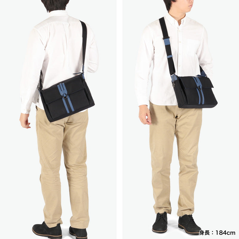 ランバン オン ブルー ショルダーバッグ メンズ レディース 斜めがけバッグ LANVIN en Bleu 斜め掛け おしゃれ 大人 上品 軽量 軽い 撥水 ブランド シンプル カジュアル 日本製 A4 ドロップ 588112