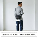 ランバン オン ブルー ショルダーバッグ メンズ ナイロン 斜めがけバッグ LANVIN en Bleu バッグ 斜めがけ 大人 軽量 かっこいい ブランド 革 本革 斜め掛けバッグ ショルダー ミニ ピケ ミニショルダー 526111