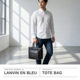 ランバン オン ブルー トートバッグ メンズ LANVIN en Bleu バッグ 通勤 ブランド カジュアル 小さめ ナイロン 革 本革 B5 トート 2WAY ファスナー ショルダー 斜めがけ 肩掛け ピケ ドライビングトート 526511
