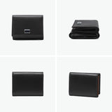 ランバン オン ブルー 財布 三つ折り財布 メンズ LANVIN en Bleu おしゃれ コンパクト 大人 上品 レザー 牛革 本革 ブランド 小銭入れ ミニ財布 高級感 シンプル ロゴ 無地 ポワール 三つ折り 537604