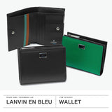 ランバン オン ブルー 財布 二つ折り財布 メンズ ブランド LANVIN en Bleu おしゃれ 大人 上品 レザー 牛革 本革 小銭入れ 高級感 シンプル ロゴ 無地 ビジネス 二つ折 ポワール 二つ折り 537605