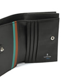 ランバン オン ブルー 財布 二つ折り財布 メンズ ブランド LANVIN en Bleu おしゃれ 大人 上品 レザー 牛革 本革 小銭入れ 高級感 シンプル ロゴ 無地 ビジネス 二つ折 ポワール 二つ折り 537605