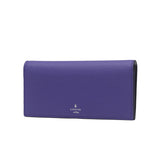 ランバン オン ブルー 長財布 メンズ レディース 薄い LANVIN en Bleu かぶせ ブランド 本革 革 牛革 レザー 小銭入れ 薄型 スリム 革財布 軽量 軽い フラップ モル かぶせ長財布 カード段6 538605