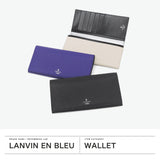 ランバン オン ブルー 長財布 メンズ レディース 薄い LANVIN en Bleu かぶせ ブランド 本革 革 牛革 レザー 小銭入れ 薄型 スリム 革財布 軽量 軽い フラップ モル かぶせ長財布 カード段6 538605