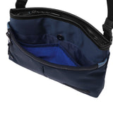 ランバン オン ブルー ショルダーバッグ メンズ 斜めがけバッグ 小さめ LANVIN en Bleu ブランド 大人 上品 ミニショルダー バッグ 横型 斜め掛け 肩掛け ファスナー 軽量 A5 撥水 フレーズ サコッシュ 527101