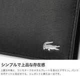 ラコステ 二つ折り財布 メンズ レディース LACOSTE 小銭入れあり レザー 小さい 財布 本革 コンパクト ブランド 大人 札入れ カード入れ シンプル ウォレット お財布 小さめ 無地 2つ折り財布 NH1112FG
