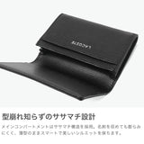 ラコステ 名刺入れ カードケース メンズ レディース 本革 ブランド LACOSTE おしゃれ 革 レザー 名刺ケース 軽量 軽い 牛革 NH1604KP