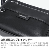 ラコステ ショルダーバッグ メンズ レディース 斜めがけバッグ 小さめ ブランド LACOSTE 本革 牛革 ロゴ 軽量 コンパクト 横型 おしゃれ シンプル 肩掛け ファスナー オシアン レザーレポーターバッグ NH5048OI