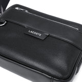 ラコステ ショルダーバッグ メンズ レディース 斜めがけバッグ 小さめ ブランド LACOSTE 本革 牛革 ロゴ 軽量 コンパクト 横型 おしゃれ シンプル 肩掛け ファスナー オシアン レザーレポーターバッグ NH5048OI
